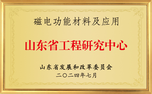 磁电功能材料及应用山东省工程研究中心